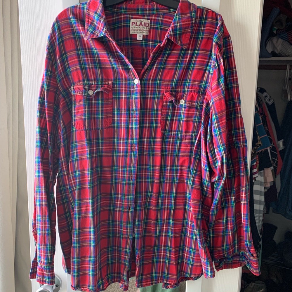 Old navy plaid button down